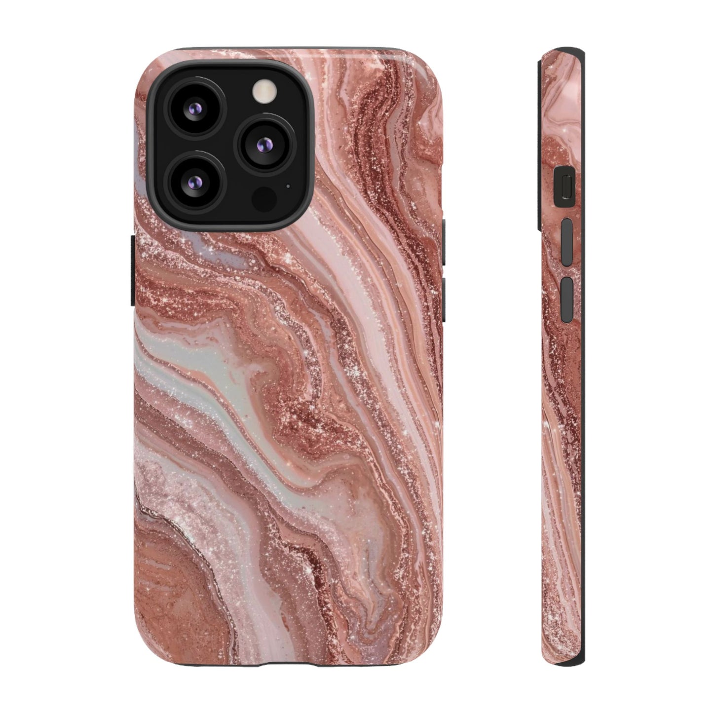 Rose Gold Marble Tough Phone Case