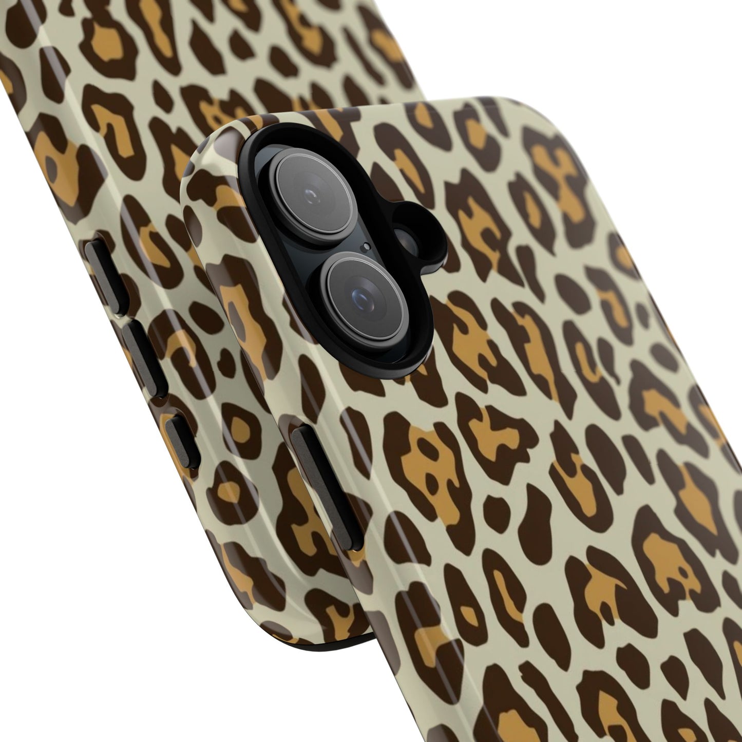 Leopard Print Tough Phone Case — Durable Protective Animal Print Case