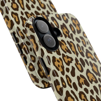 Leopard Print Tough Phone Case — Durable Protective Animal Print Case