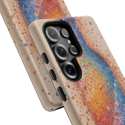 Galaxy Bottle Tough Phone Case — Colorful Nebula Splash iPhone Cover