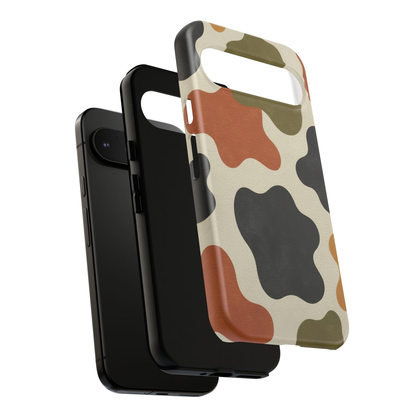 Retro Abstract Camouflage Phone Case — Earth Tone Tough Case