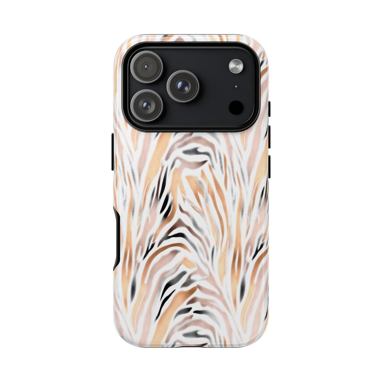 Tough Case — Neutral Watercolor Tiger Stripe Phone Case