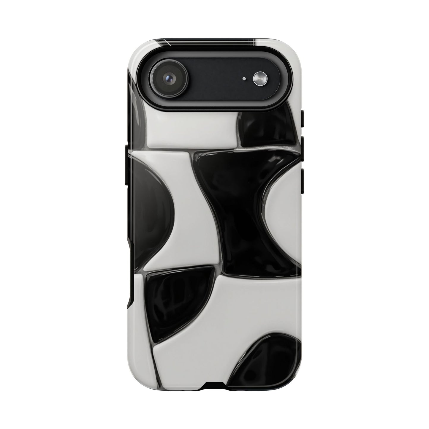 Black & White Abstract Pattern Tough Phone Case