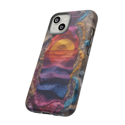 Phone Case — Colorful Sand Art Sunset Tough Protective Case