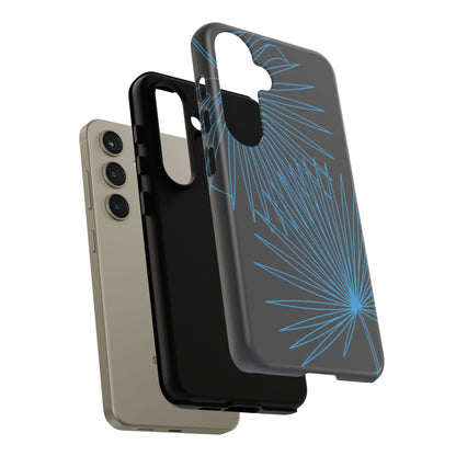 Blue Dandelion Burst Tough Phone Case — Protective Floral iPhone Cover