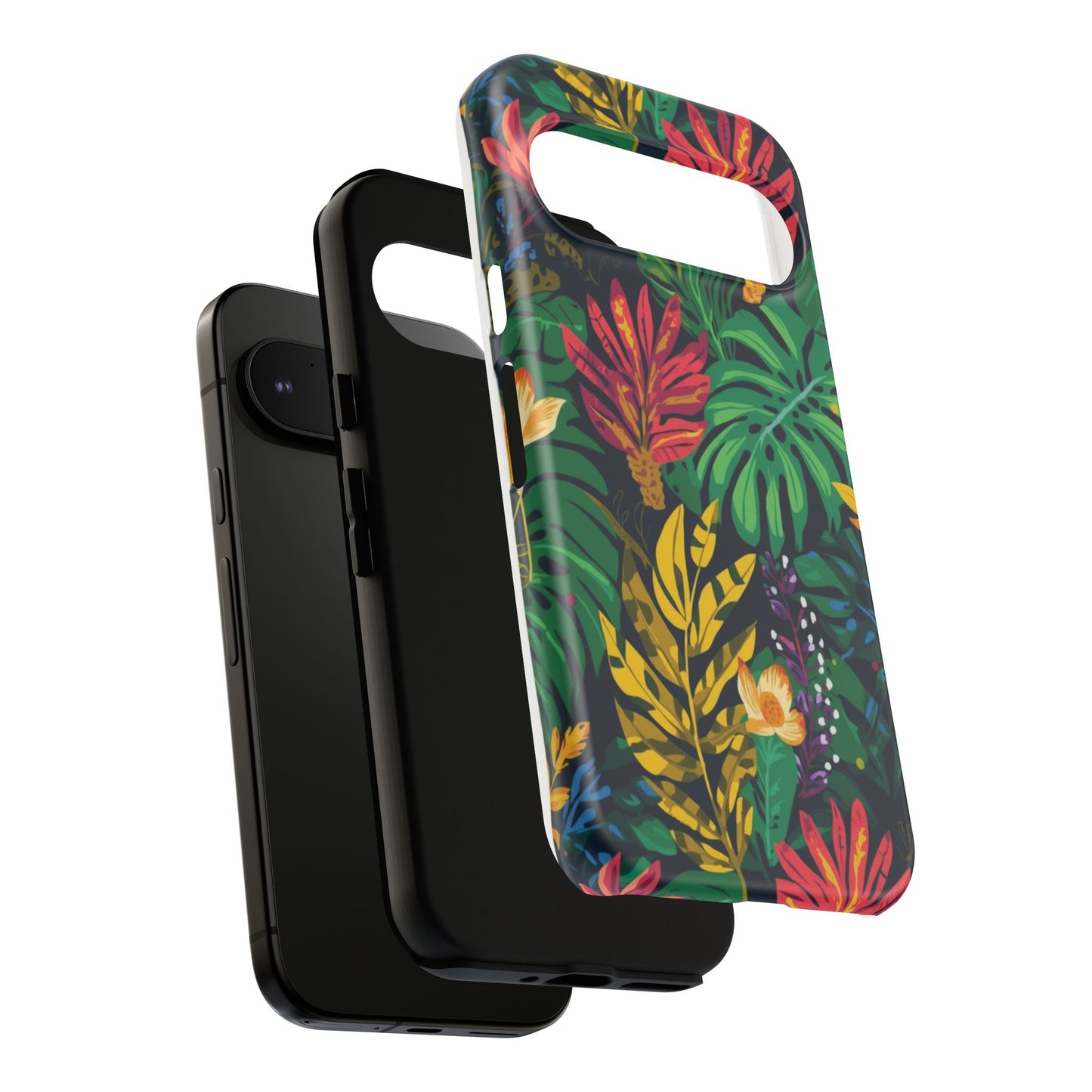 Tropical Floral Phone Case — Vibrant Jungle Leaf Protective Cover