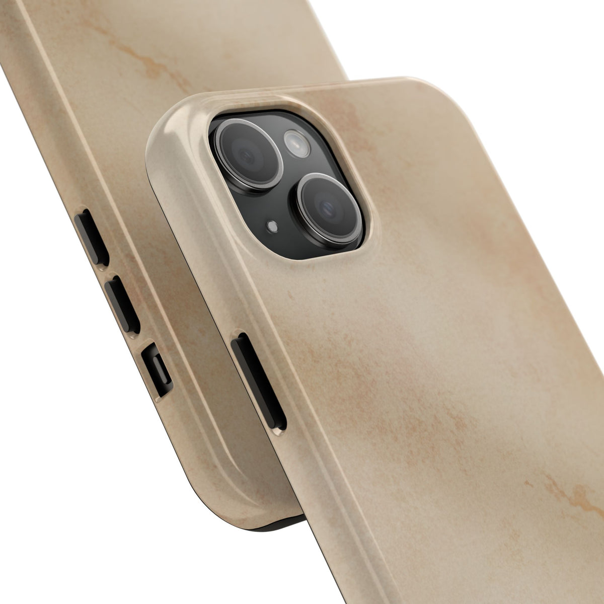 Tough Phone Case — Vintage Beige Marble Protective Phone Cover