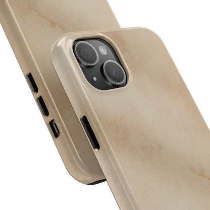 Tough Phone Case — Vintage Beige Marble Protective Phone Cover