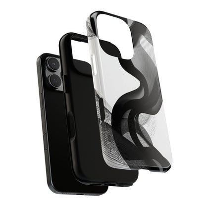Phone Case — Monochrome Abstract Protective Cover