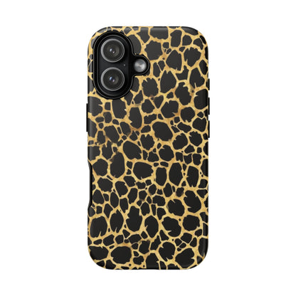 Giraffe Print Tough Phone Case — Durable Leopard-Style Protective Cover