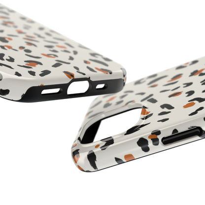 Leopard Print Tough Phone Case — Stylish Protective iPhone Cover