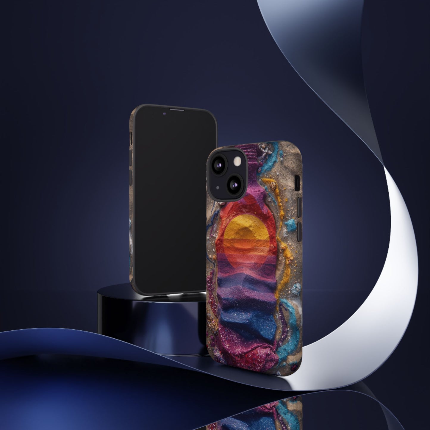 Phone Case — Colorful Sand Art Sunset Tough Protective Case