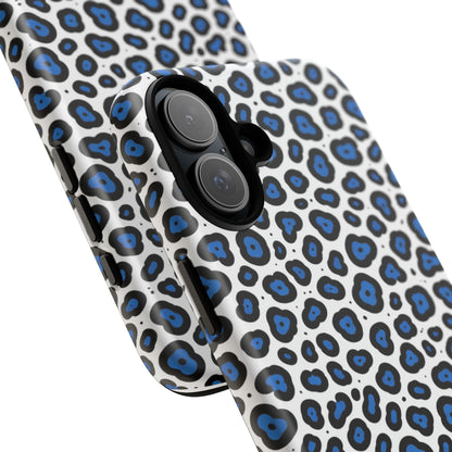 Blue Leopard Print Phone Case – Tough Protective Cover