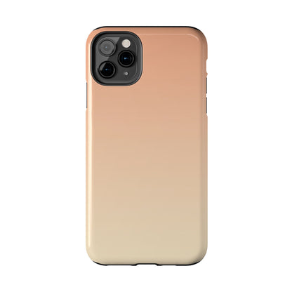 Gradient Tough Phone Case — Peach Ombre Protective Cover