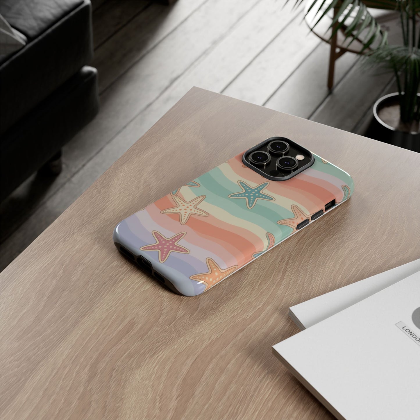 Starfish Wave Tough Phone Case — Pastel Beach Protective Cover