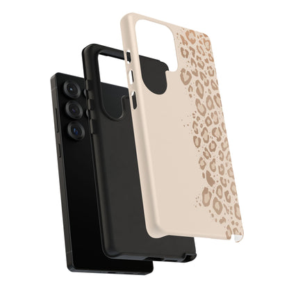 Phone Case – Beige Leopard Print Protective Cover
