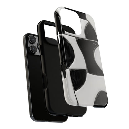 Black & White Abstract Pattern Tough Phone Case