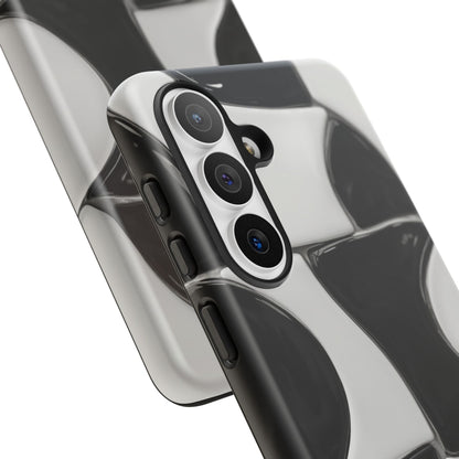 Black & White Abstract Pattern Tough Phone Case