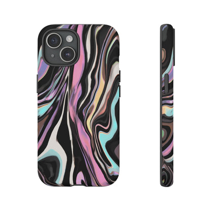 Abstract Marble Tough Phone Case — Pastel Swirl Protective Cover