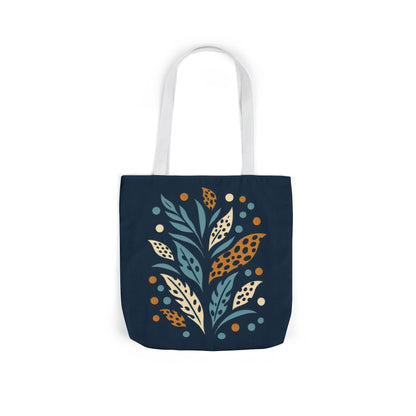 Boho Leaves Canvas Tote Bag, Great for Shopping, Beach Days, Gifts, Festivals, and Everyday Use