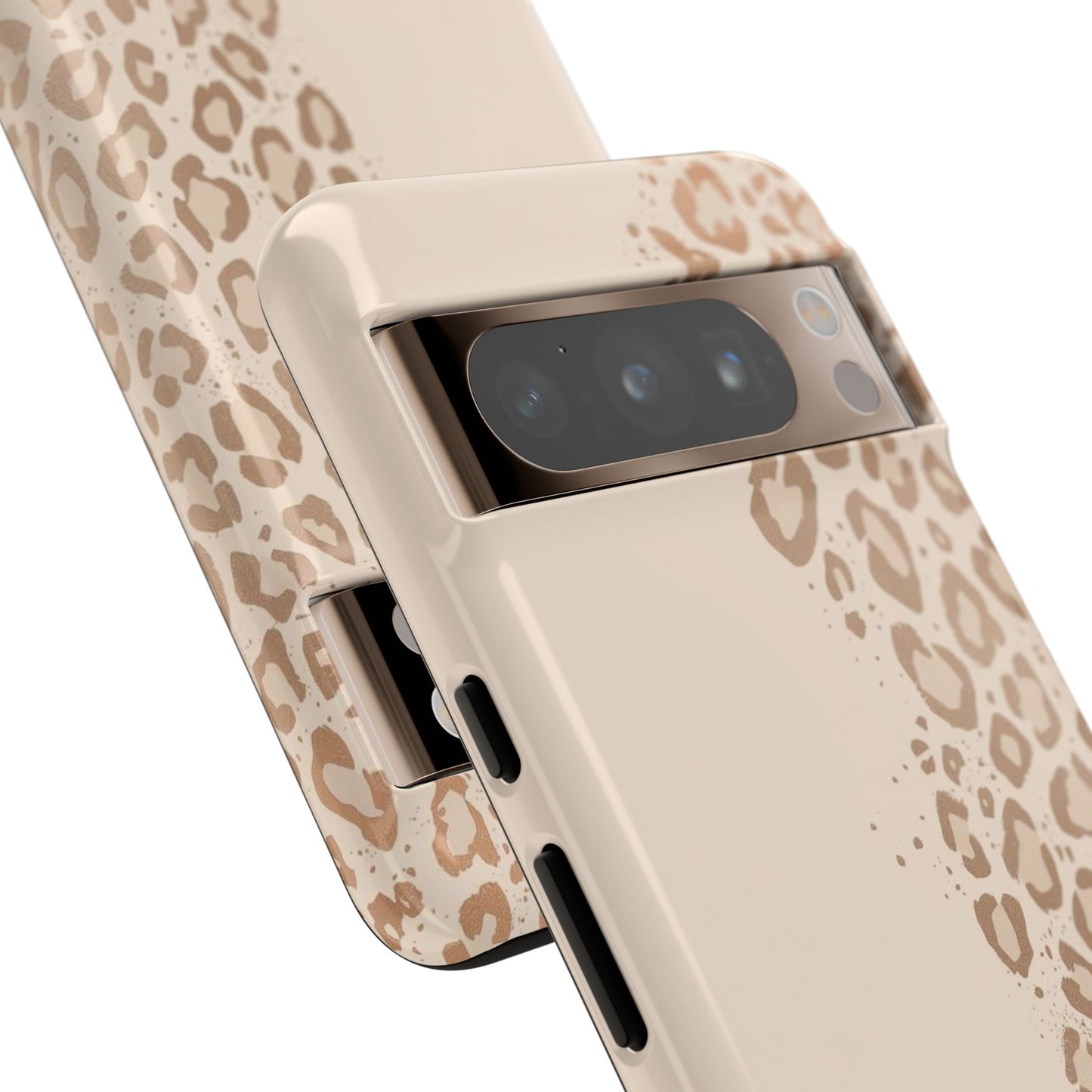 Phone Case – Beige Leopard Print Protective Cover