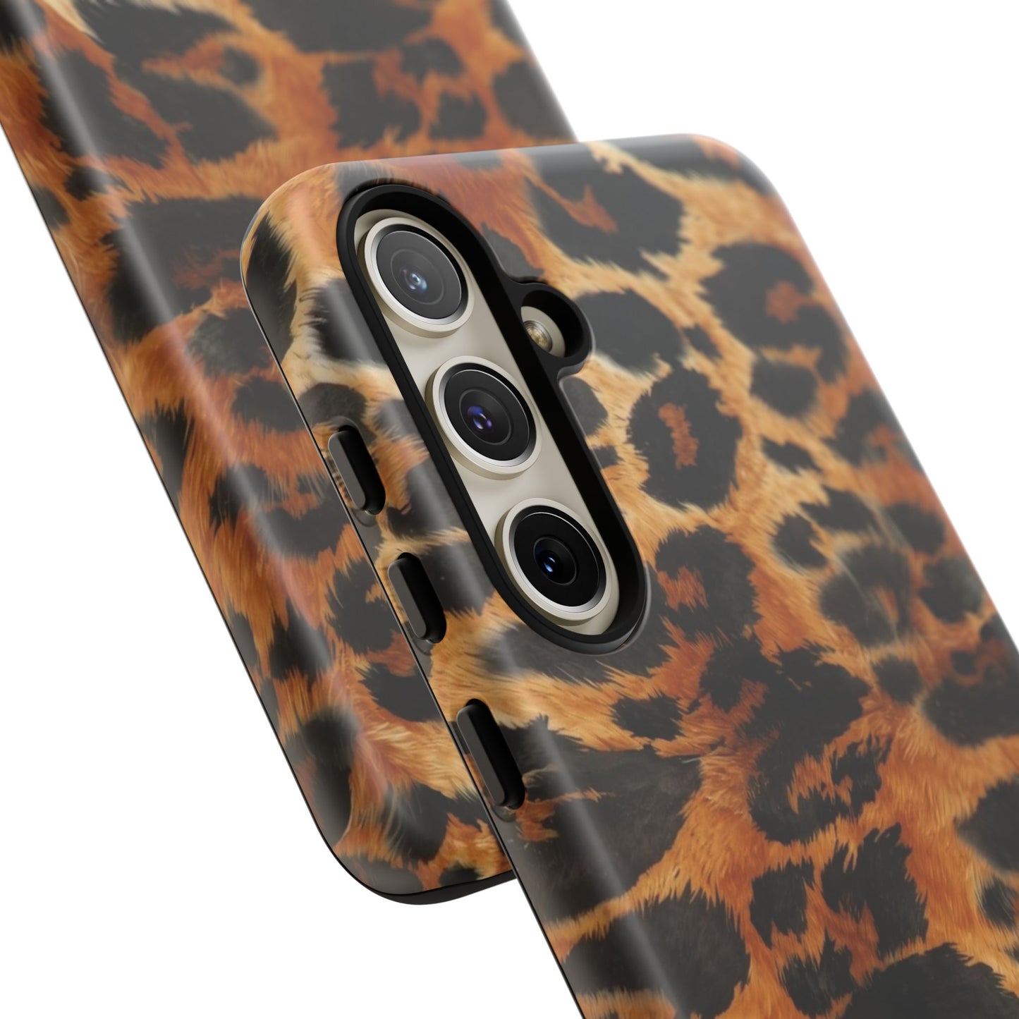 Leopard Print Tough Phone Case – Rugged Protective iPhone Cover