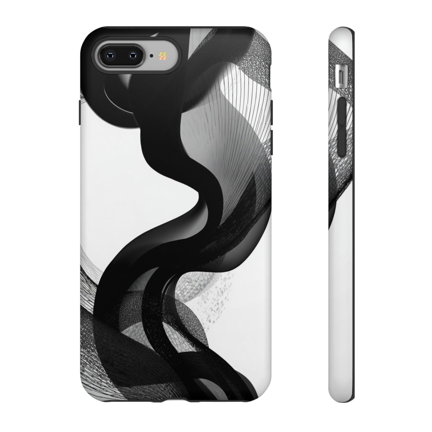 Phone Case — Monochrome Abstract Protective Cover