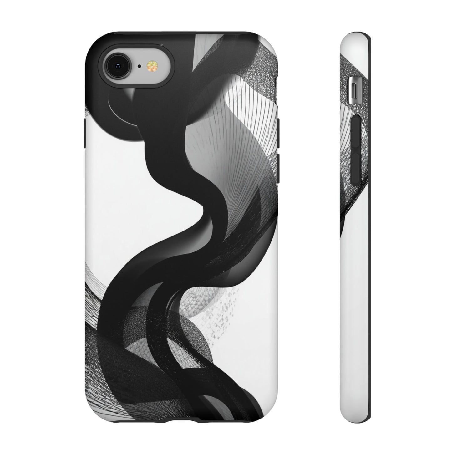 Phone Case — Monochrome Abstract Protective Cover