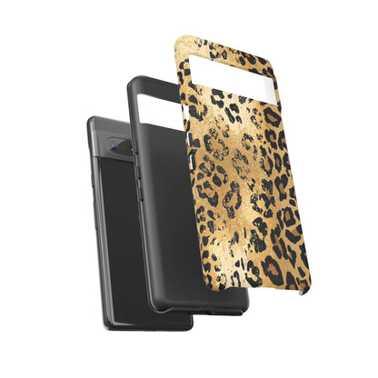 Leopard Print Tough Phone Case — Durable Protective iPhone Cover
