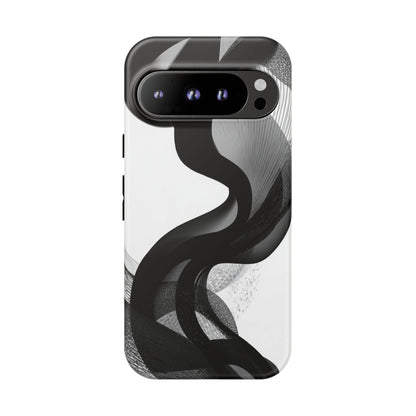 Phone Case — Monochrome Abstract Protective Cover
