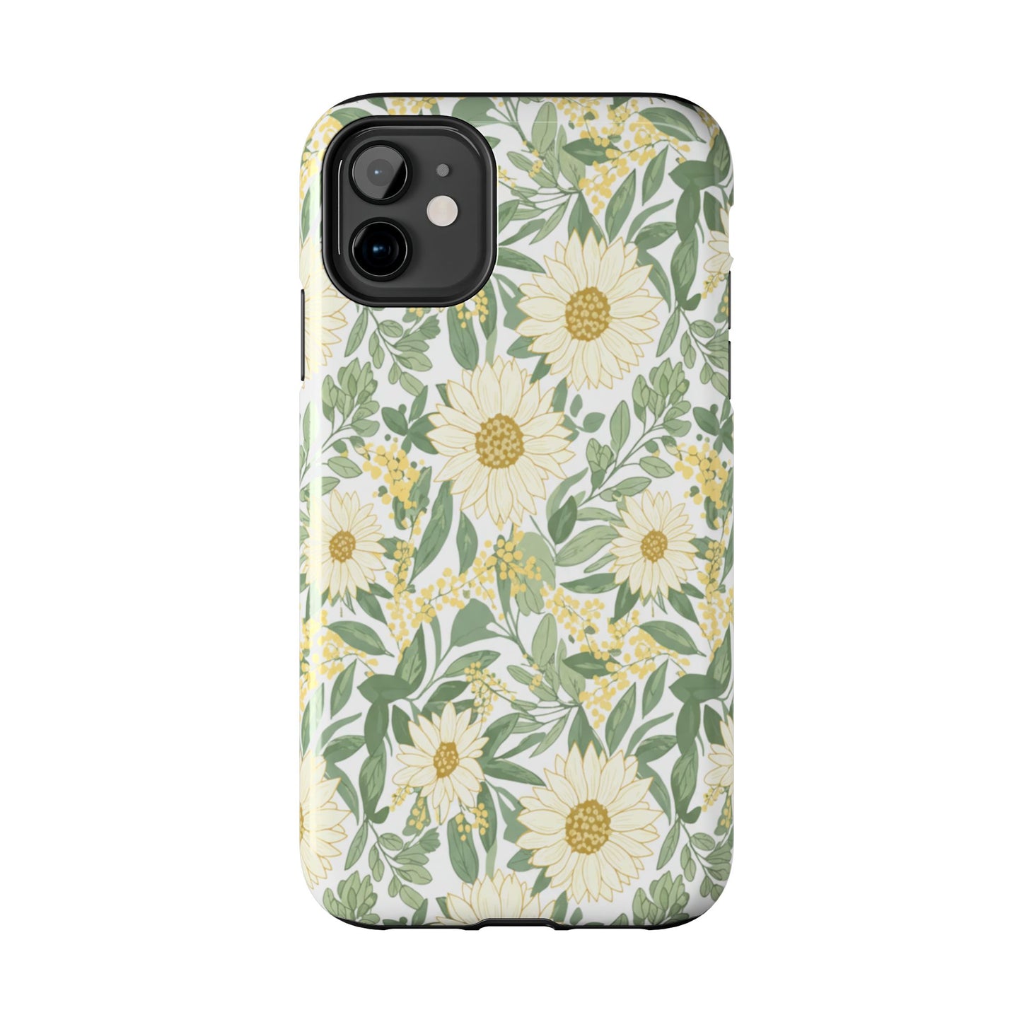Daisy Meadow Tough Phone Case — Floral Protective Phone Cover