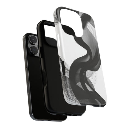 Phone Case — Monochrome Abstract Protective Cover