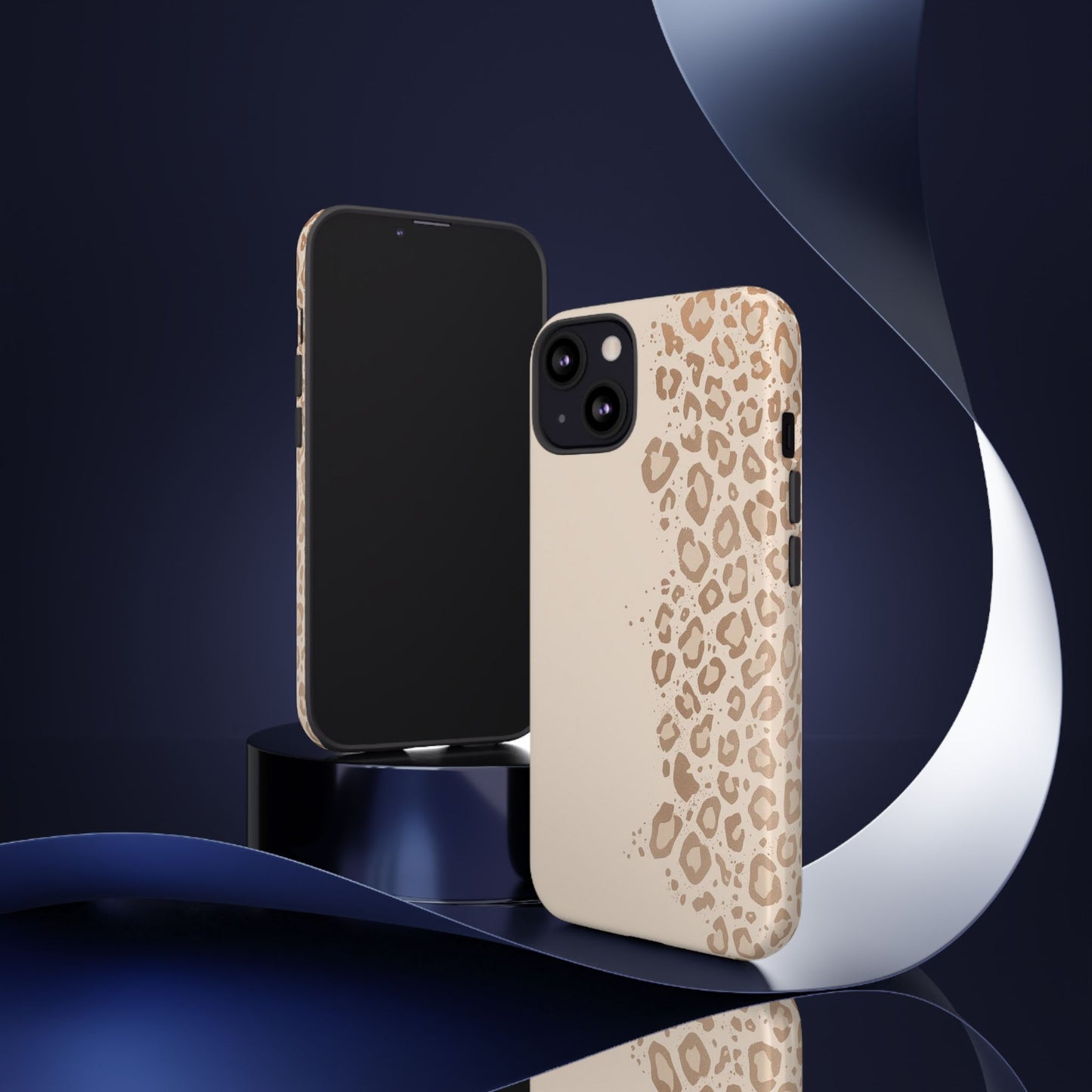 Phone Case – Beige Leopard Print Protective Cover