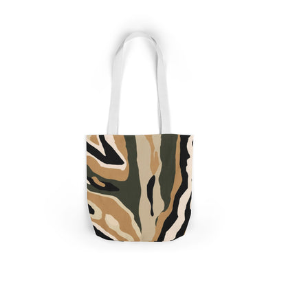 Canvas Tote Bag — Neutral Desert Camo Abstract Print
