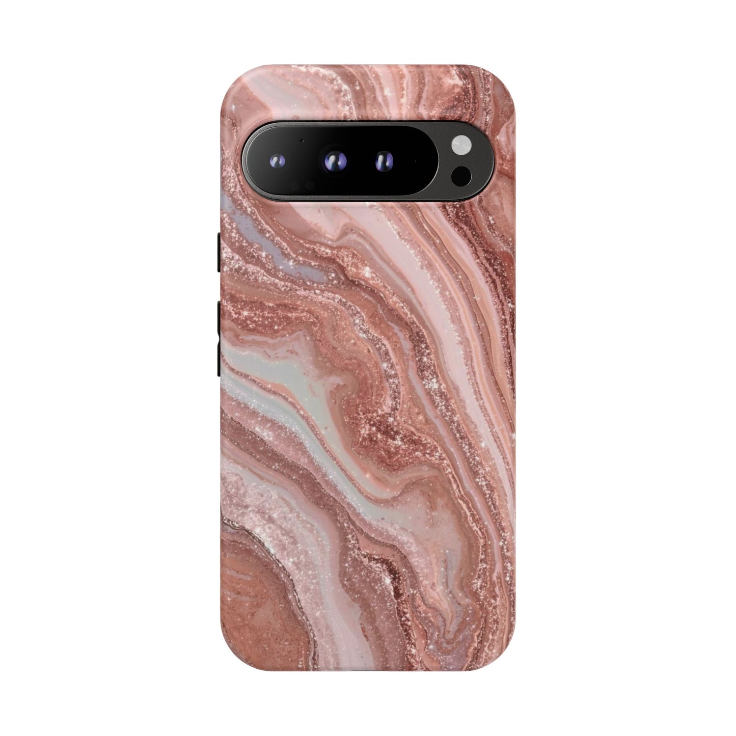 Rose Gold Marble Tough Phone Case