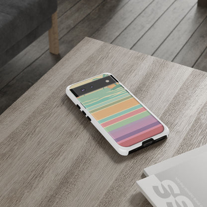 Tough Case — Retro Pastel Sunset Palm Tree Phone Case