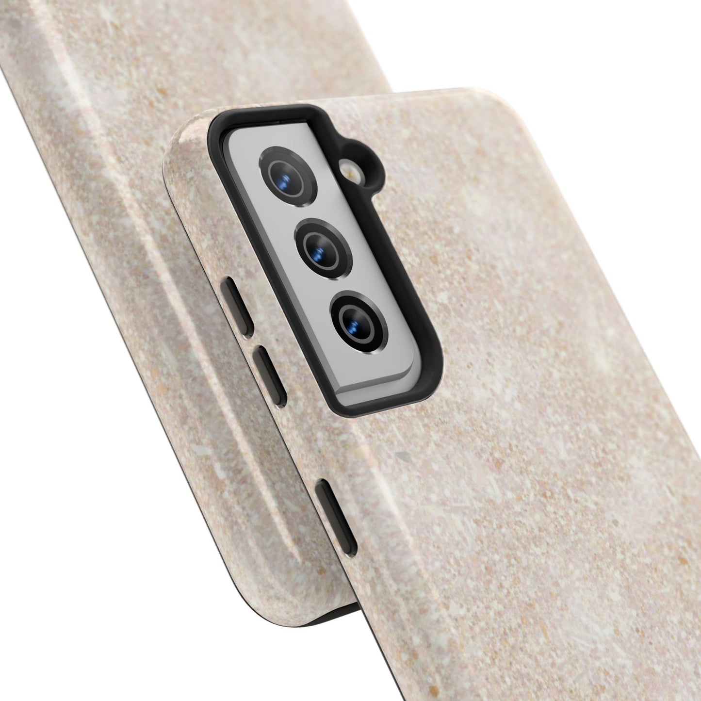 Marble Texture Tough Phone Case — Sandstone Protective Phone Cover