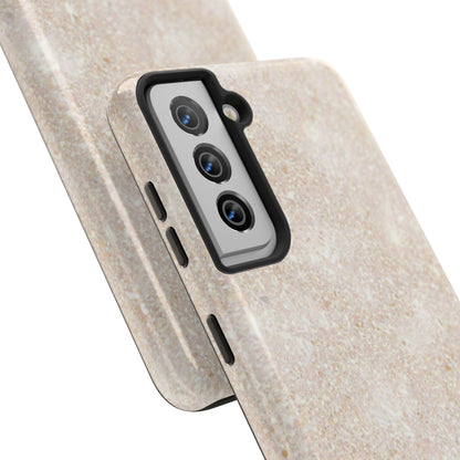 Marble Texture Tough Phone Case — Sandstone Protective Phone Cover
