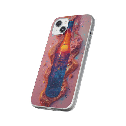 Phone Case — Surreal Sunset Bottle Art Flexible Protective Cover