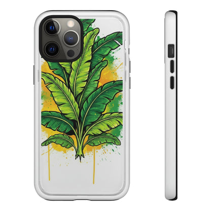 Tropical Banana Leaf Phone Case — Vibrant Green Plant Protector