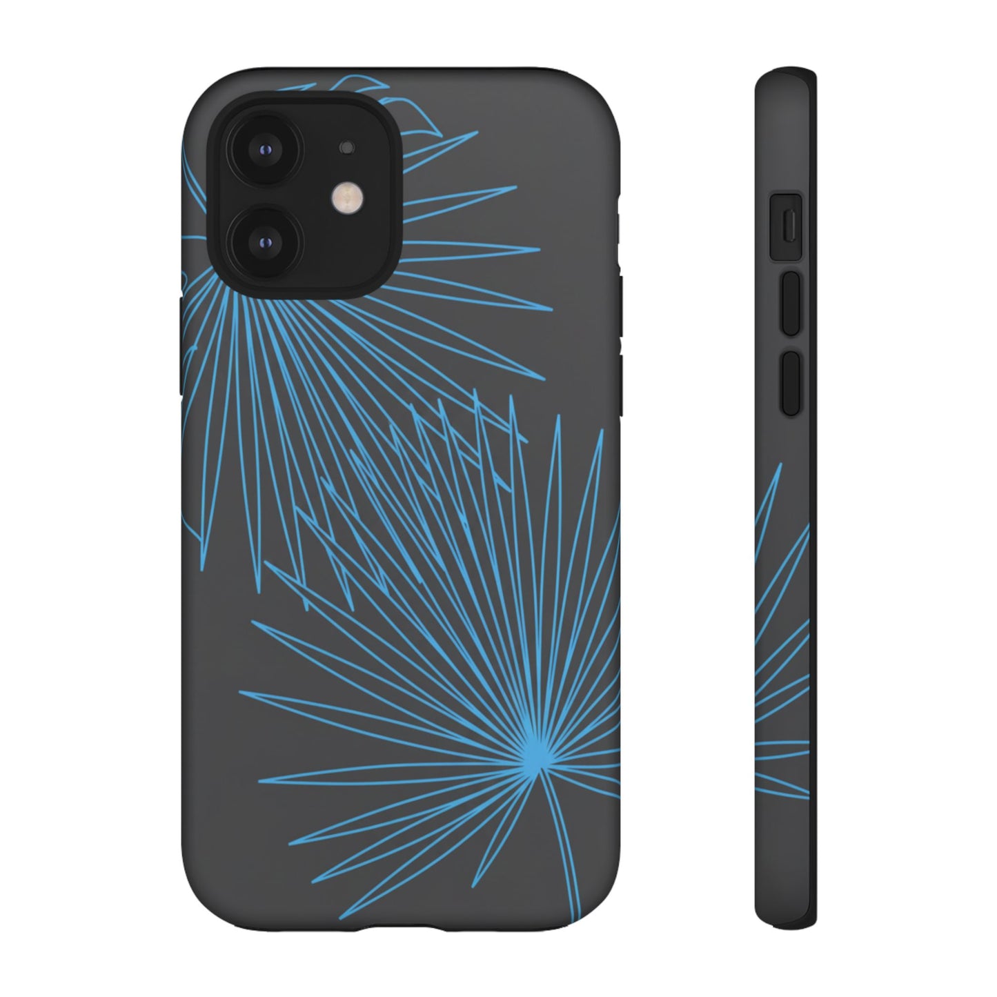 Blue Dandelion Burst Tough Phone Case — Protective Floral iPhone Cover