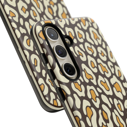 Leopard Print Tough Phone Case — Durable Protective iPhone Cover