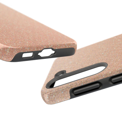 Glitter Rose Gold Tough Phone Case — Sparkling Protective iPhone Cover