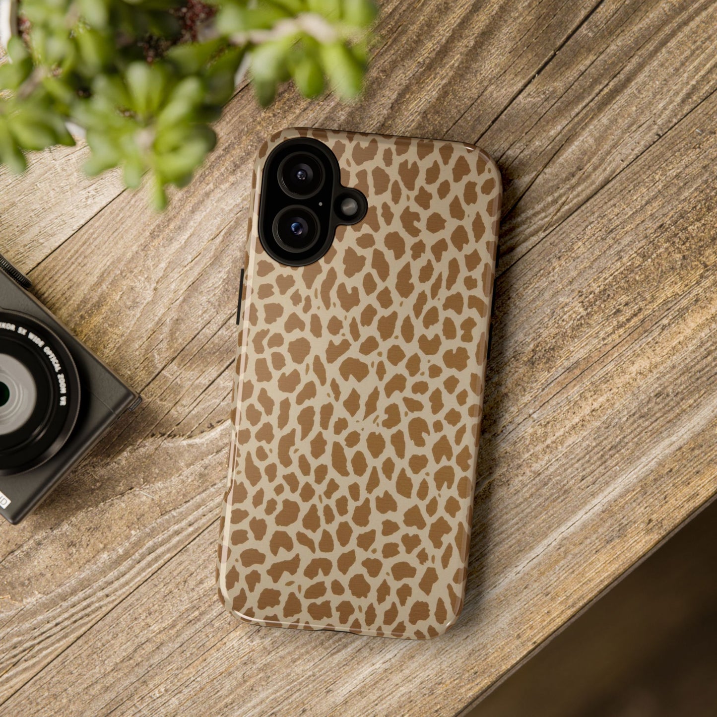 Leopard Print Tough Phone Case — Slim Protective Animal Pattern
