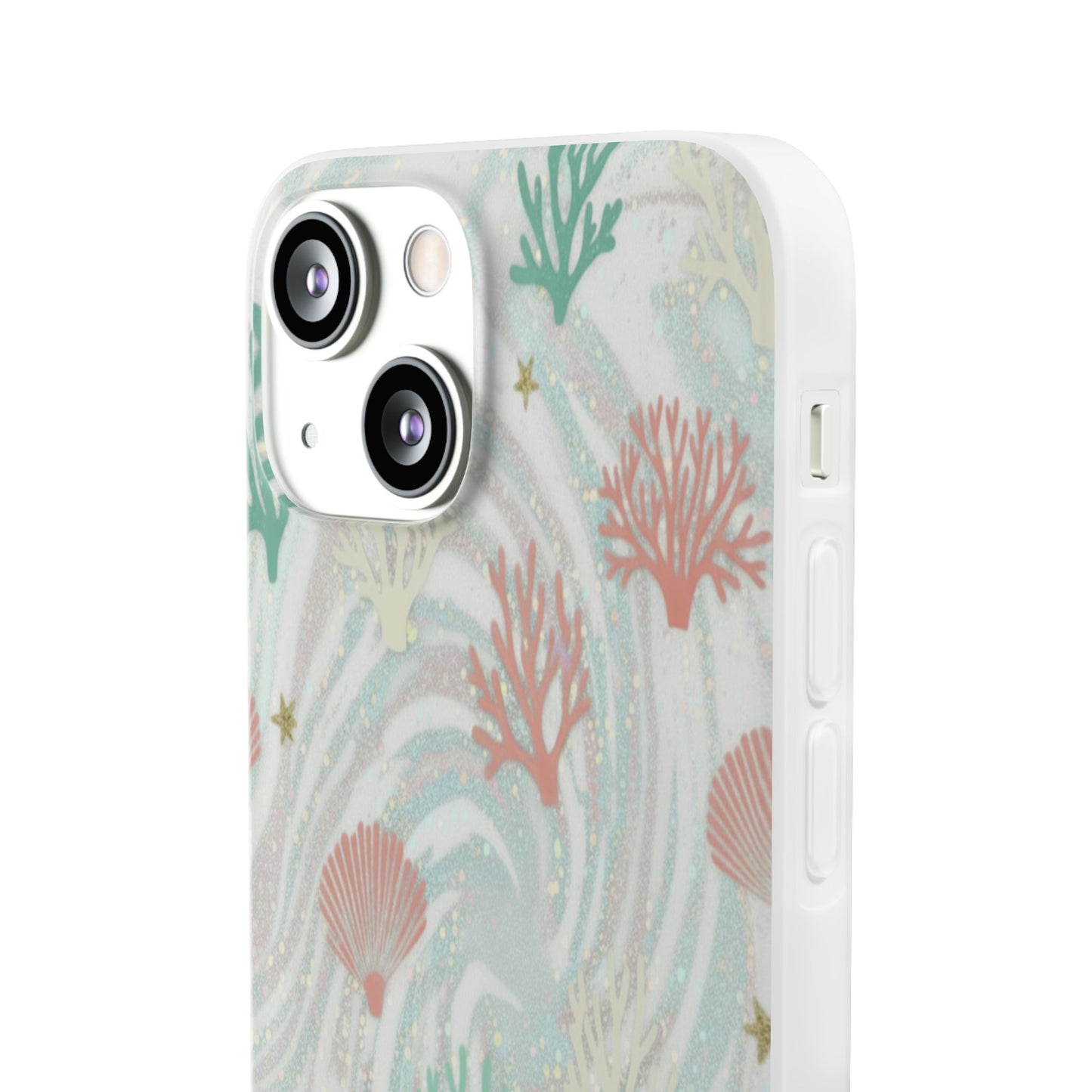 Pastel Seashell Phone Case — Coral Reef Wave iPhone Cover