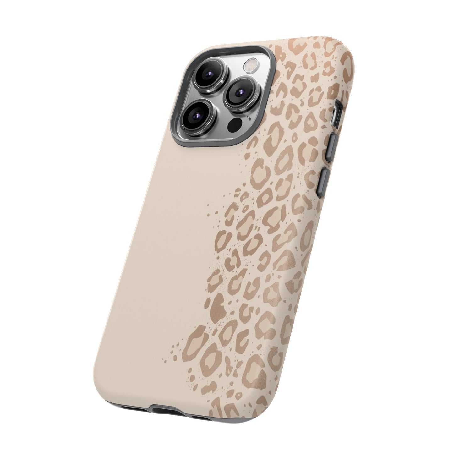 Phone Case – Beige Leopard Print Protective Cover