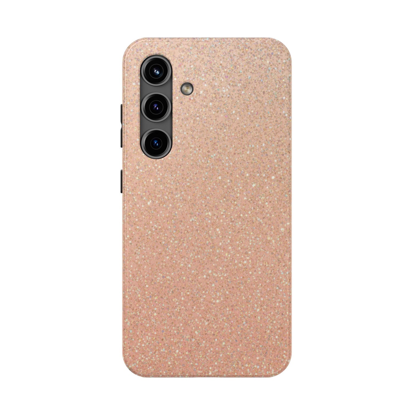 Glitter Rose Gold Tough Phone Case — Sparkling Protective iPhone Cover