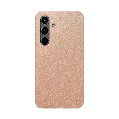 Glitter Rose Gold Tough Phone Case — Sparkling Protective iPhone Cover