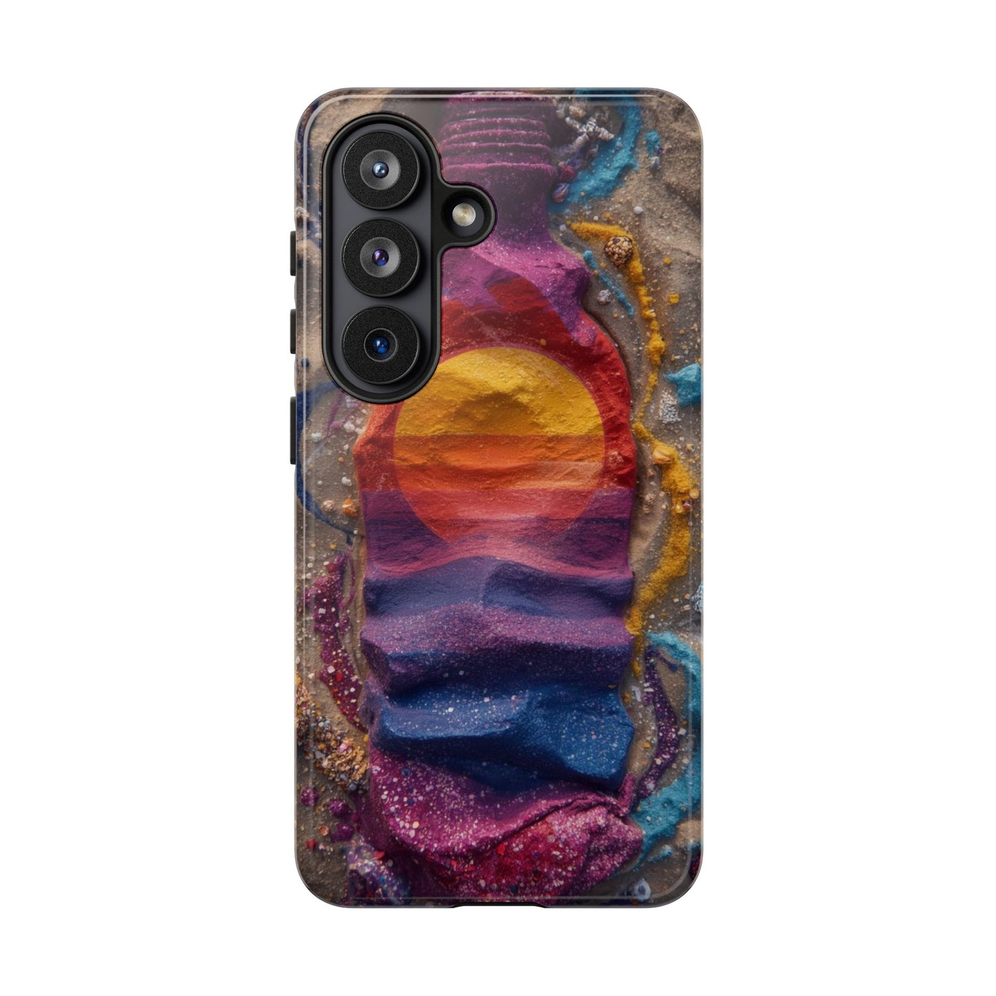 Phone Case — Colorful Sand Art Sunset Tough Protective Case