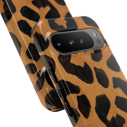 Leopard Print Tough Phone Case — Protective Animal Print iPhone Case